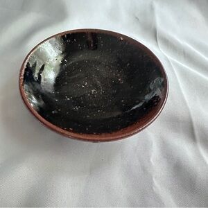 Handcrafted Brown studio pottery dish
